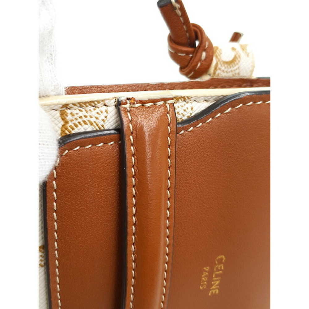 Celine Triomphe Canvas Flap Mobile Pouch Smartphone - Picture 7 of 9